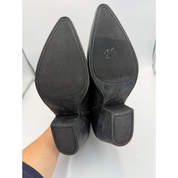 Indigo Rd‎ Women's Western Booties Pointed Toe Zip Ankle Boots 10 Black - Picture 5 of 5